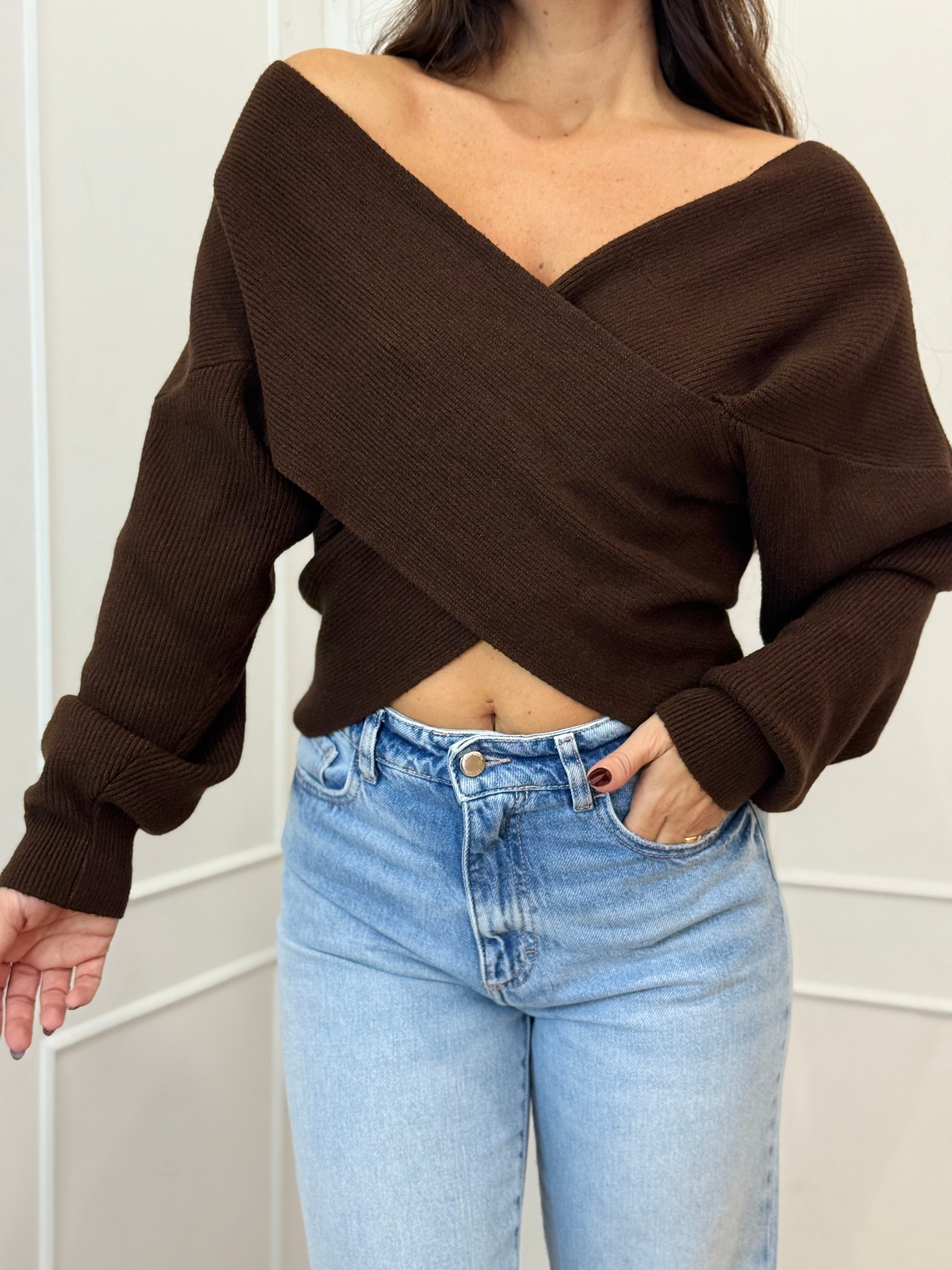 Maglia incrociata Susy mix