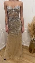 Abito nude a sirena Vivien Luxury