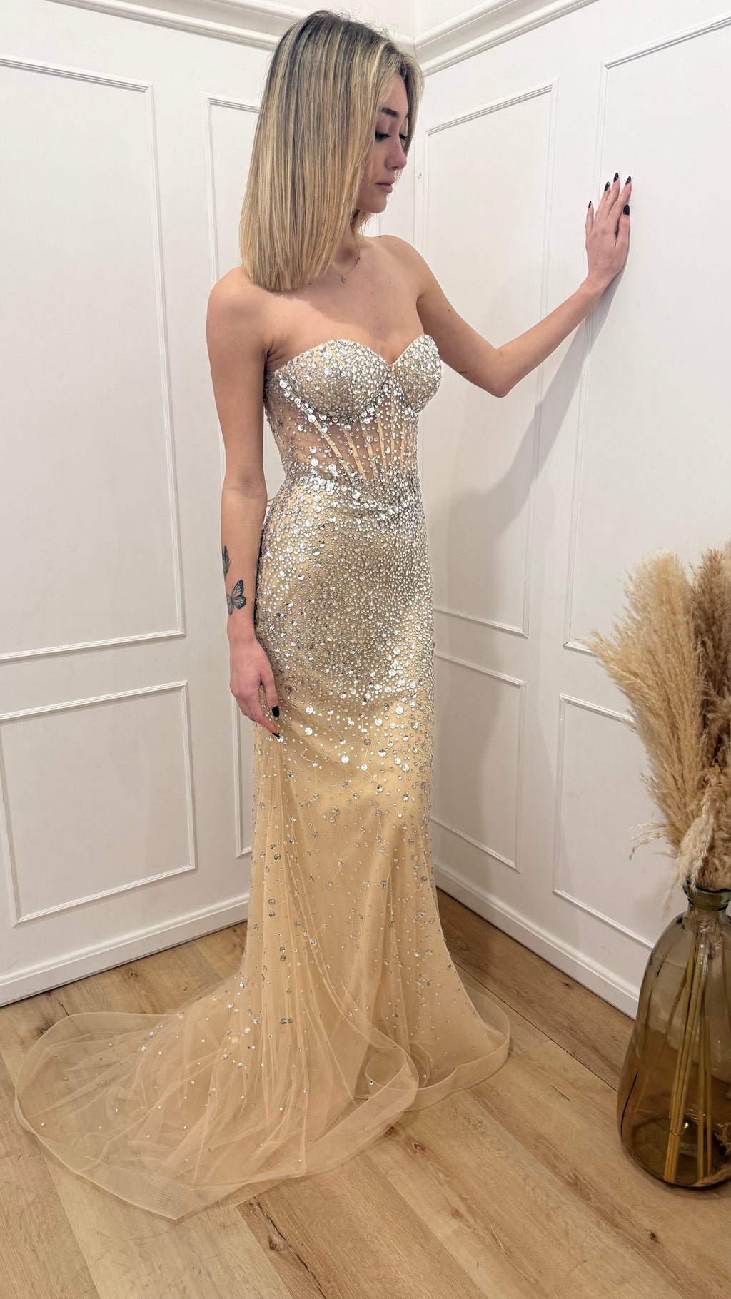 Abito nude a sirena Vivien Luxury