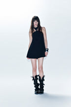 TURTLE DRESS SHANA NERO  ANIYE BY