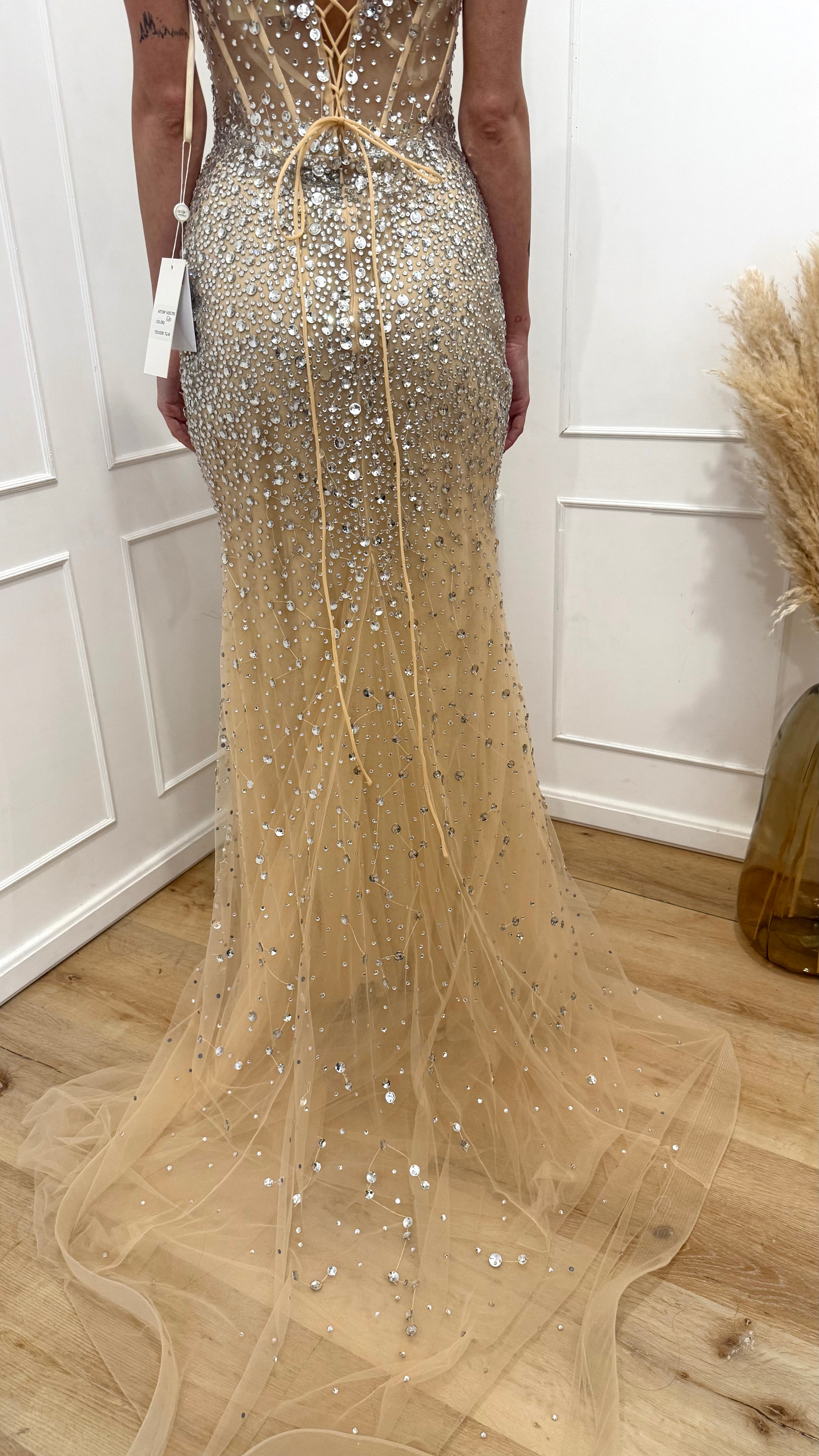 Abito nude a sirena Vivien Luxury