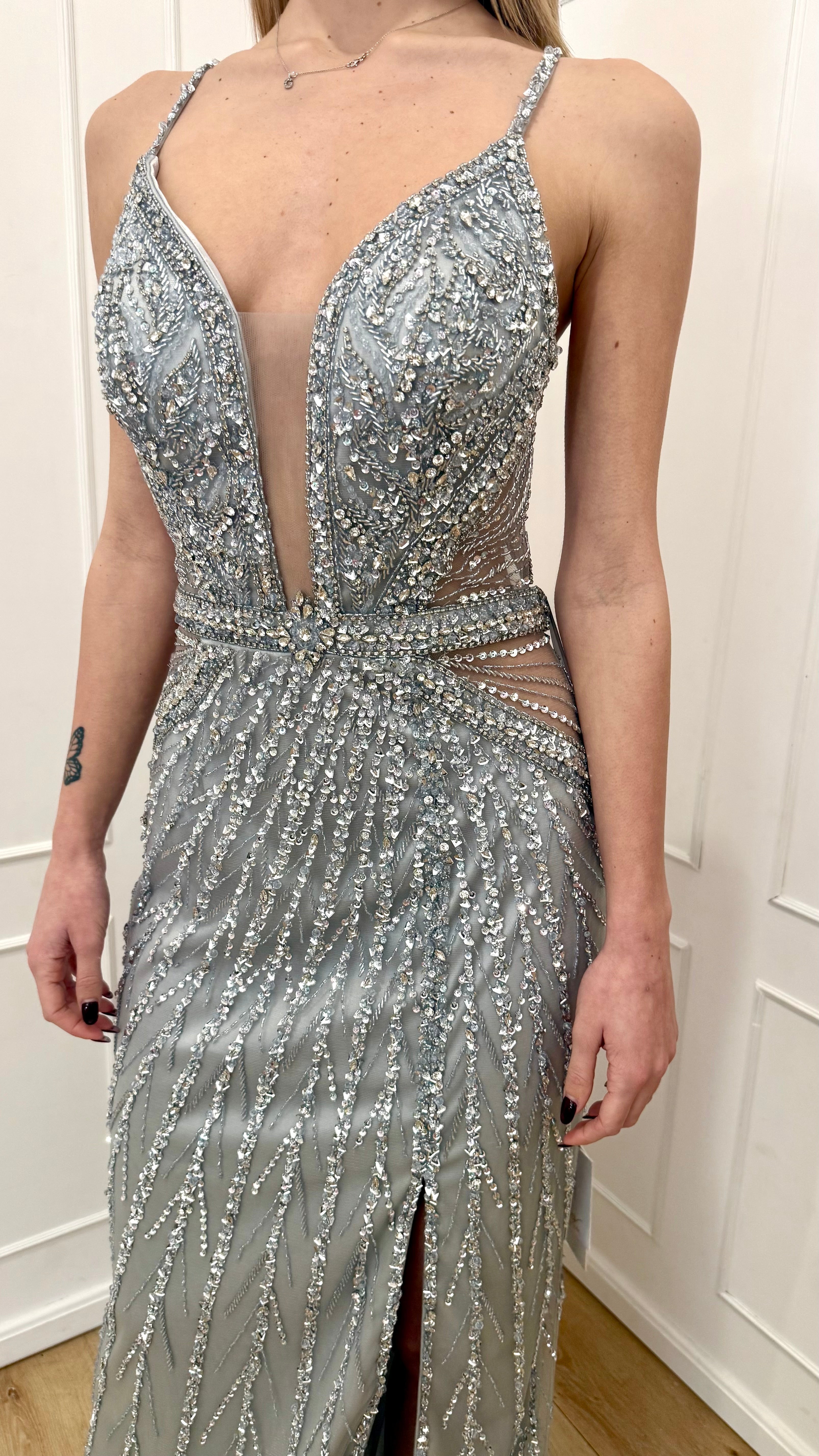 Abito argento Vivien Luxury