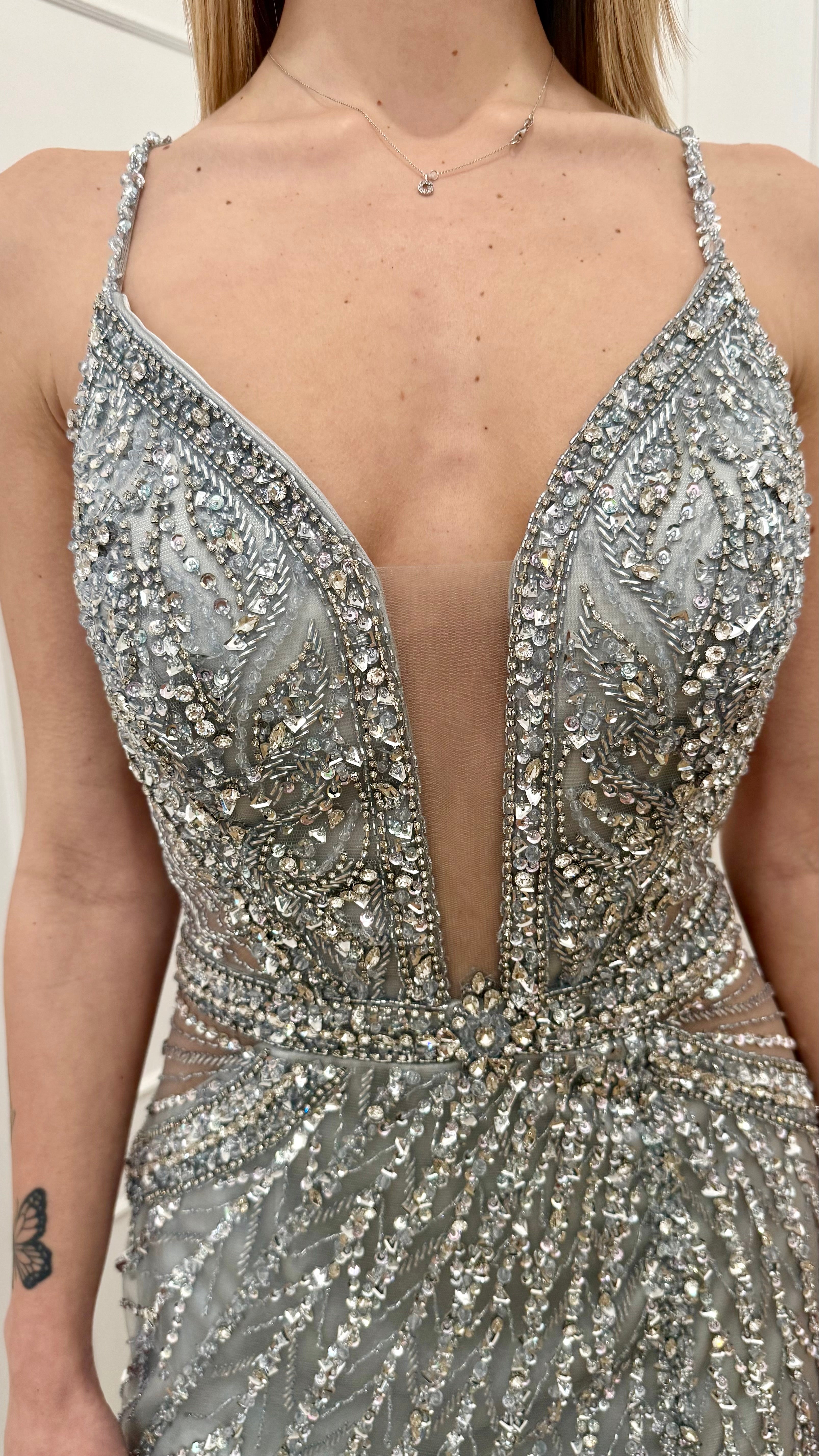 Abito argento Vivien Luxury