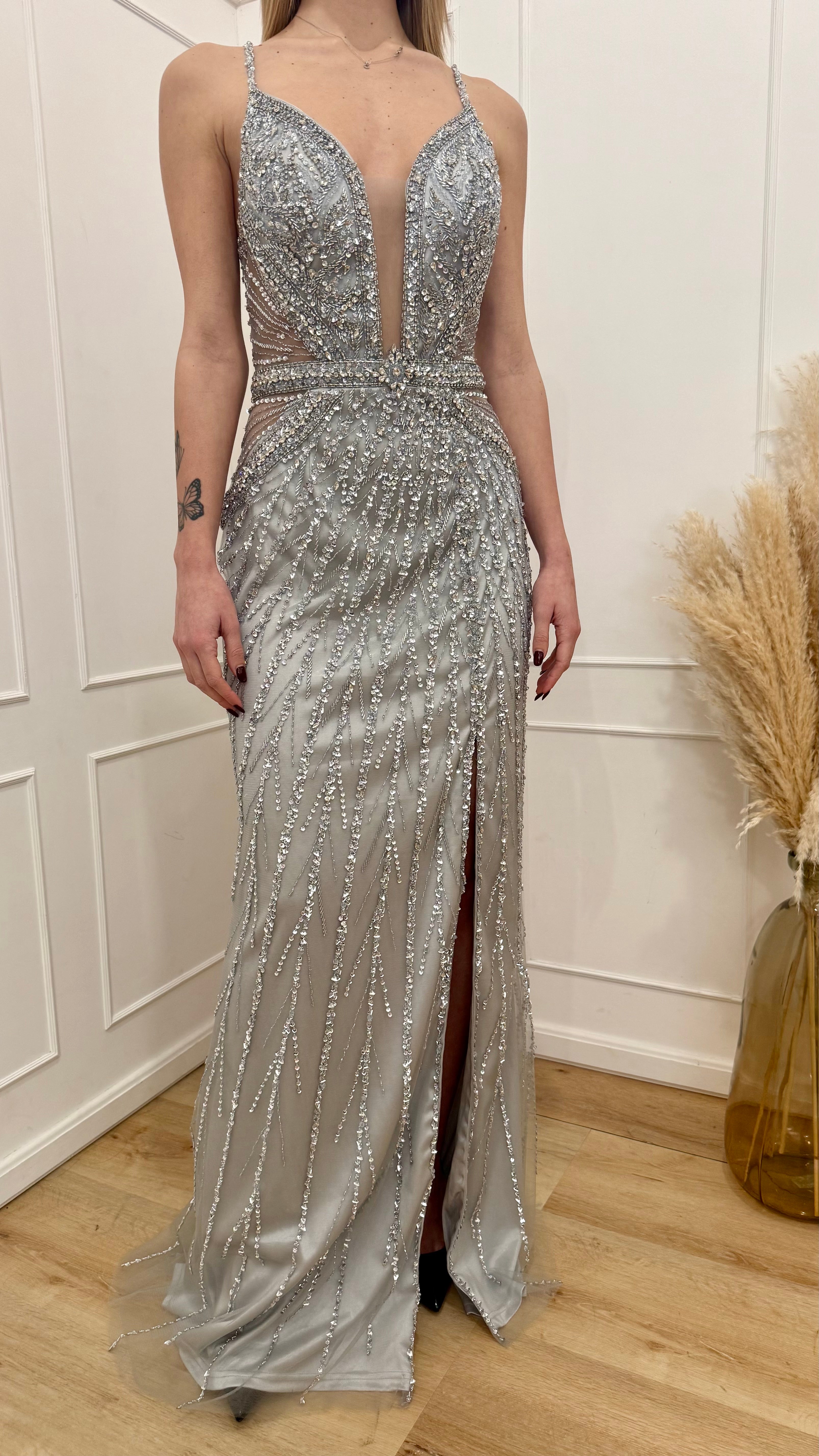 Abito argento Vivien Luxury