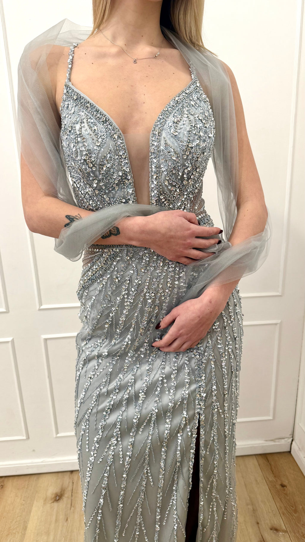 Abito argento Vivien Luxury