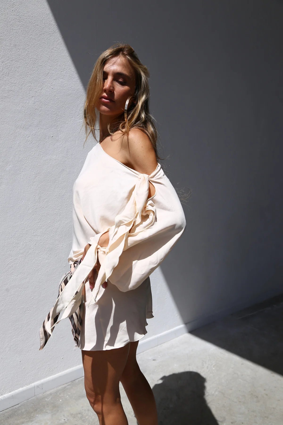 Maglia kimono nodi moquette