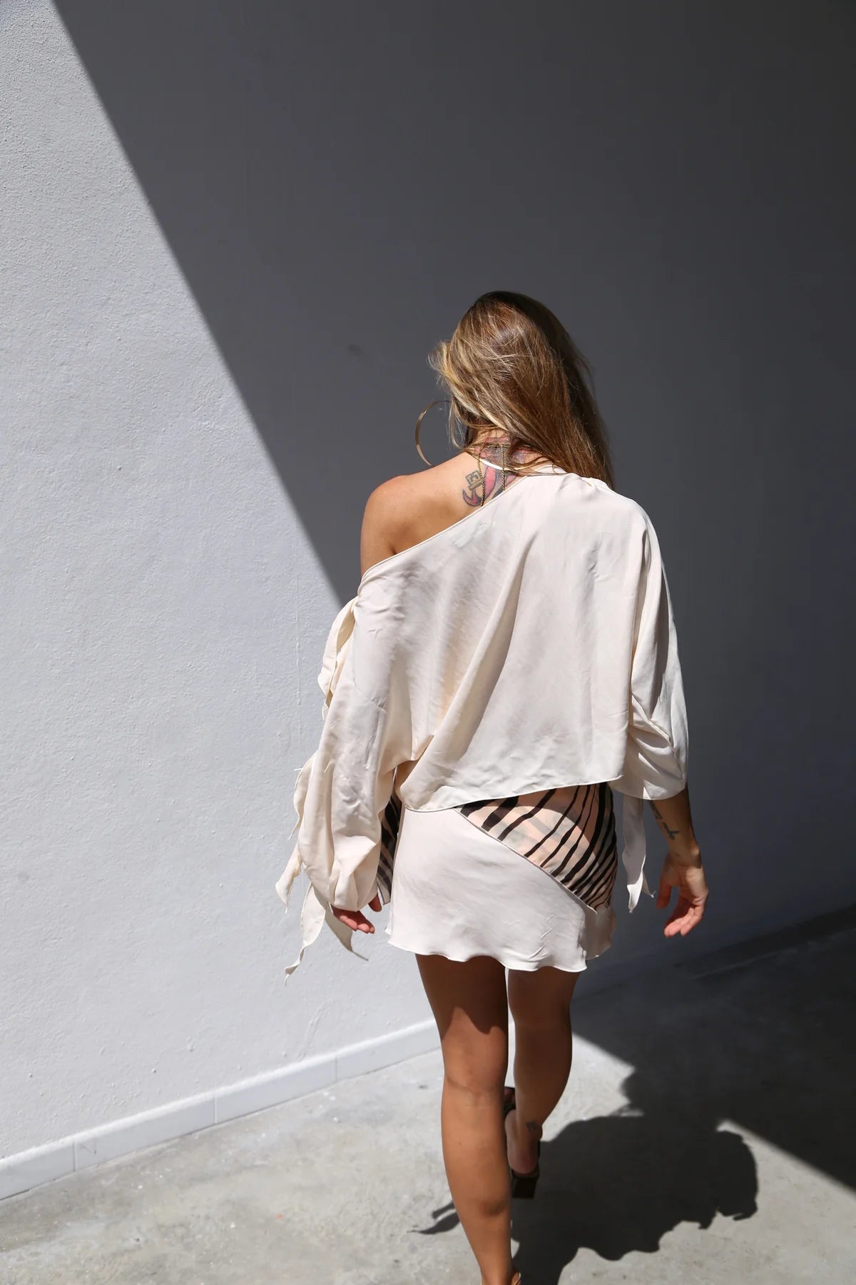 Maglia kimono nodi moquette