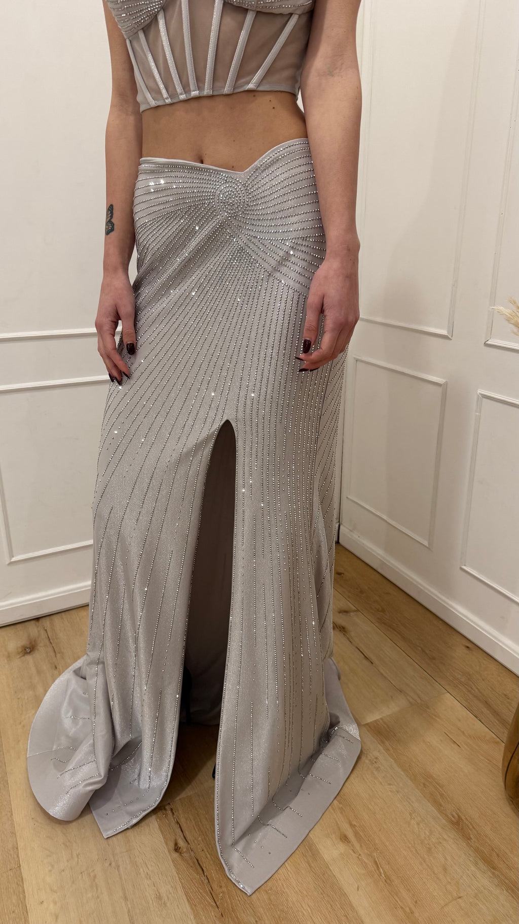 Abito spezzato argento Vivien Luxury