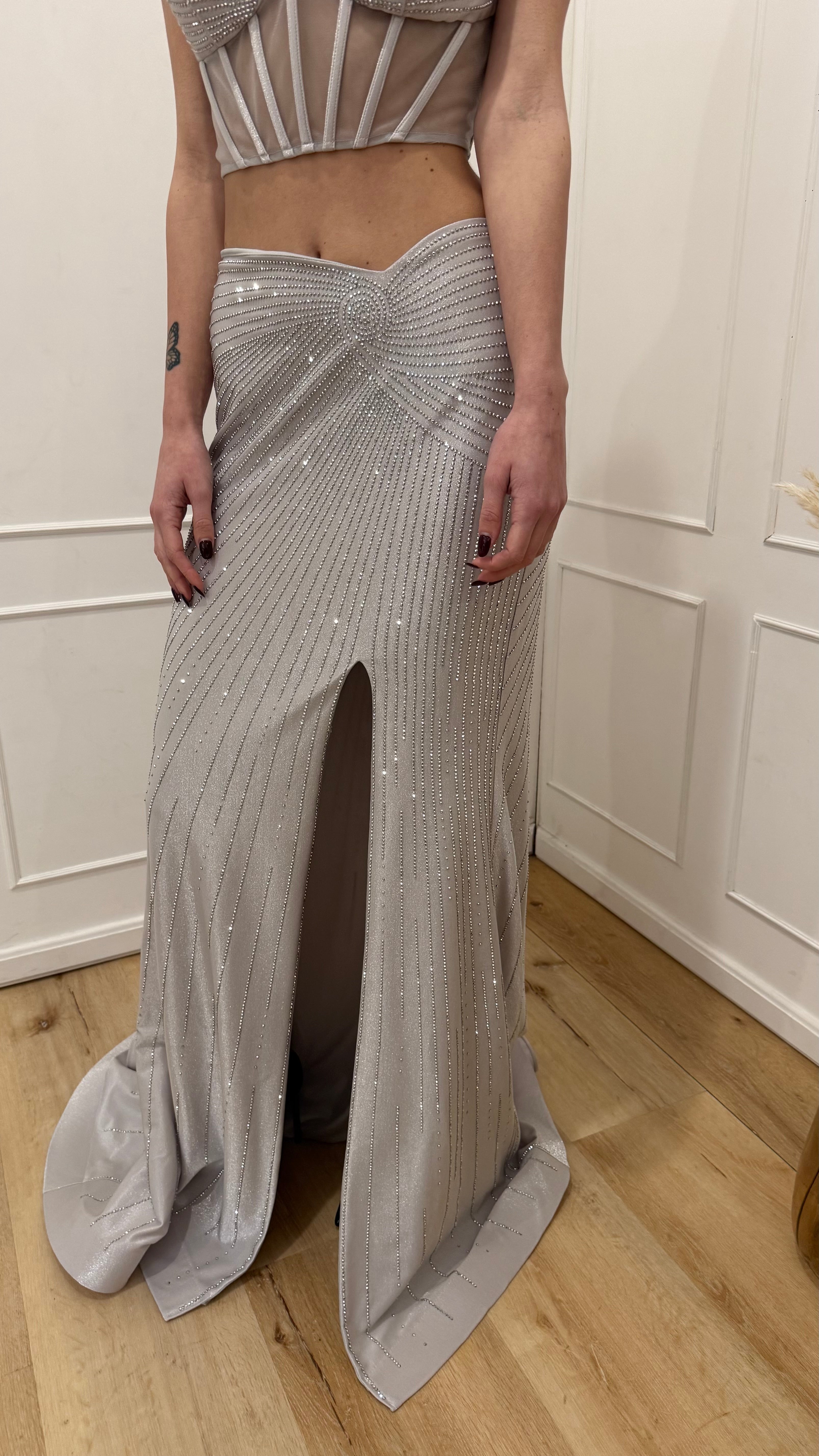 Abito spezzato argento Vivien Luxury