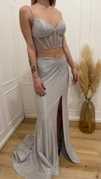 Abito spezzato argento Vivien Luxury