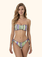 Bikini Donna Me fui Fascia con Slip regolabile Fantasia