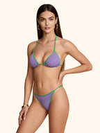 Bikini Donna Me fui Triangolo con Slip regolabile Lilla