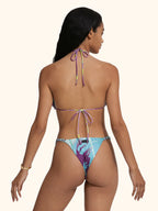 Bikini Donna Me Fui Triangolo con Slip Fisso Fantasia