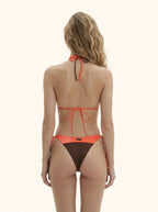 Bikini Donna Me Fui Triangolo con Slip Americano Regolabile Corallo