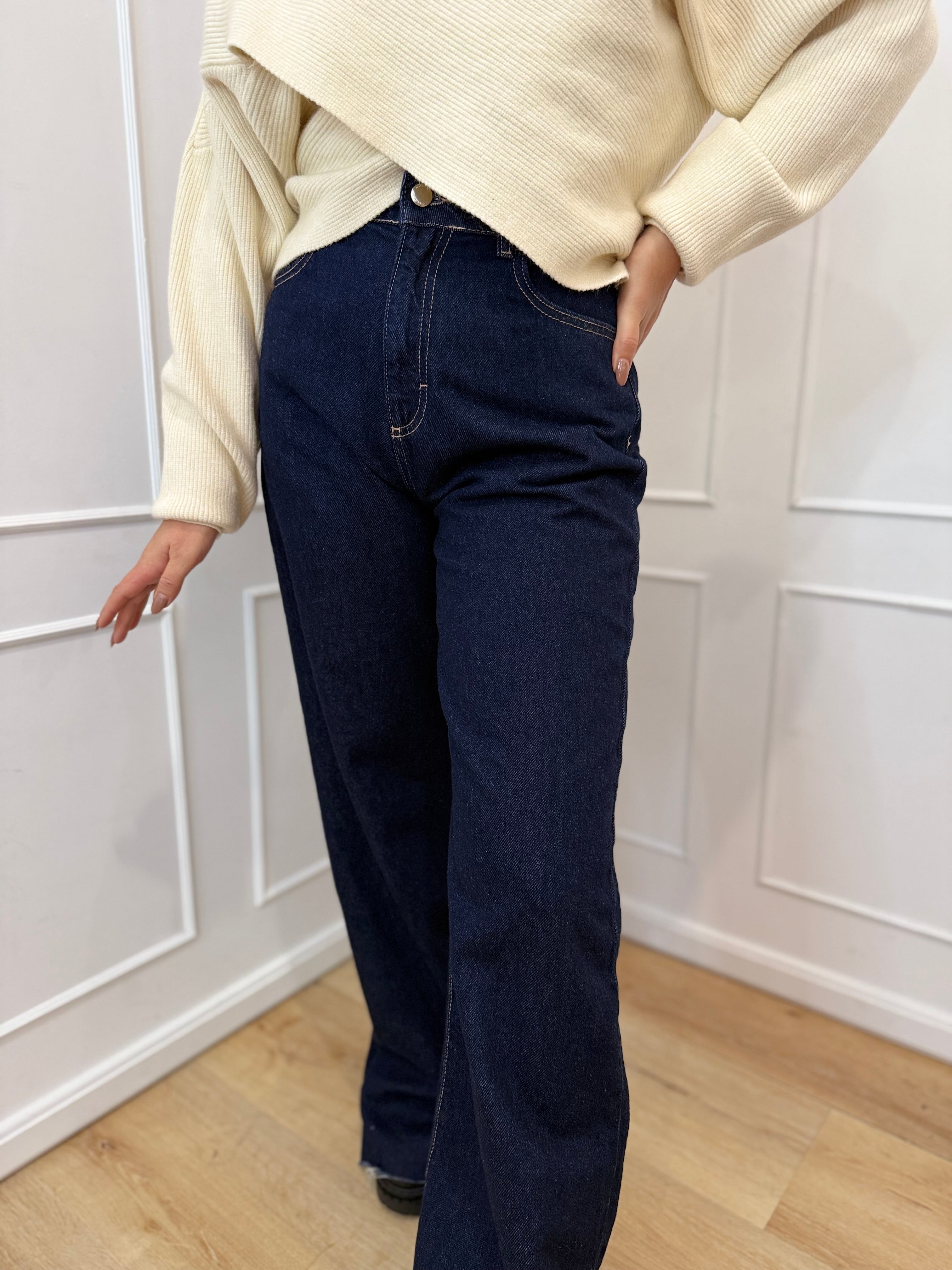 Jeans debby indigo raw icone denim