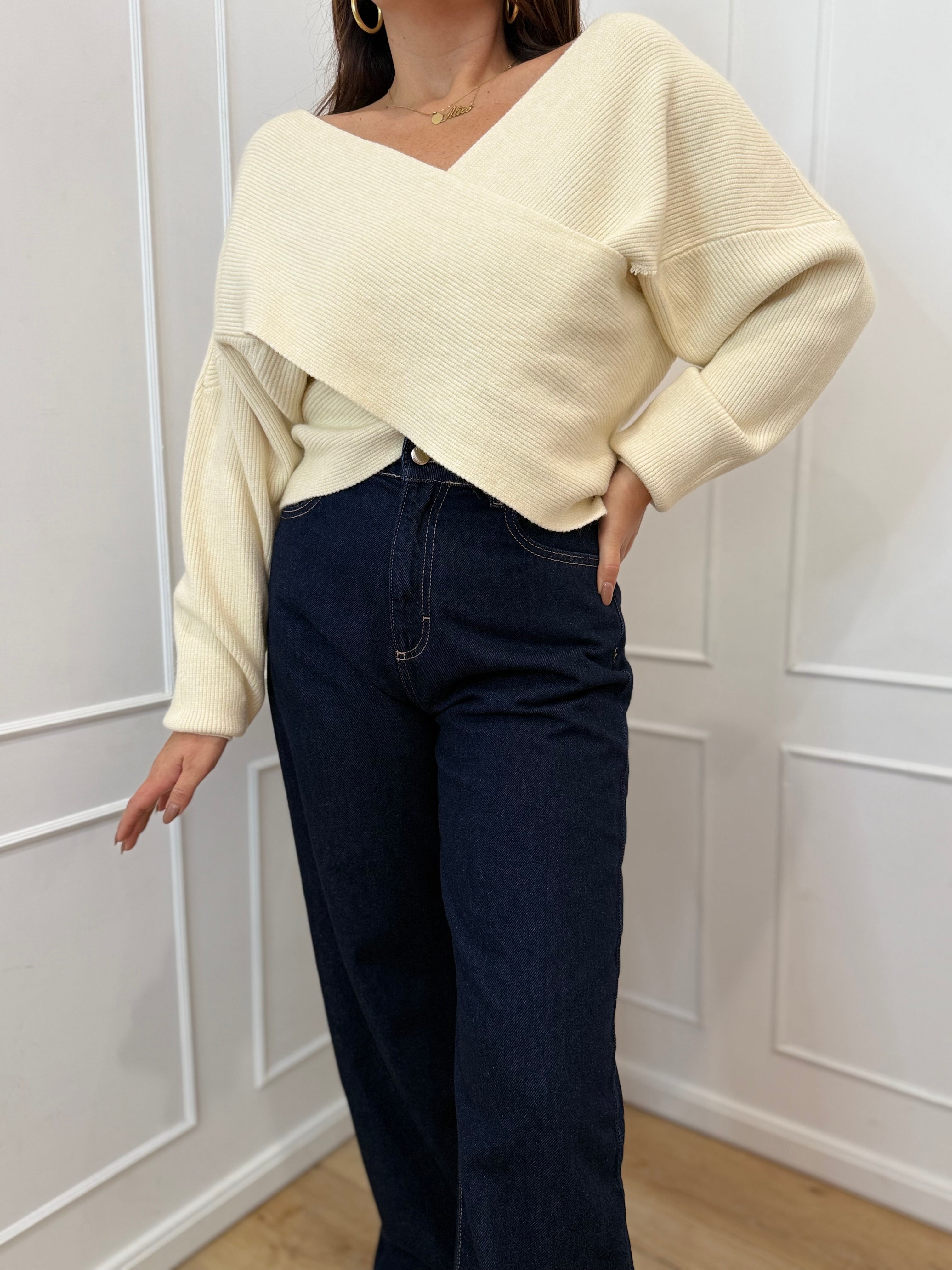 Maglia incrociata Susy mix