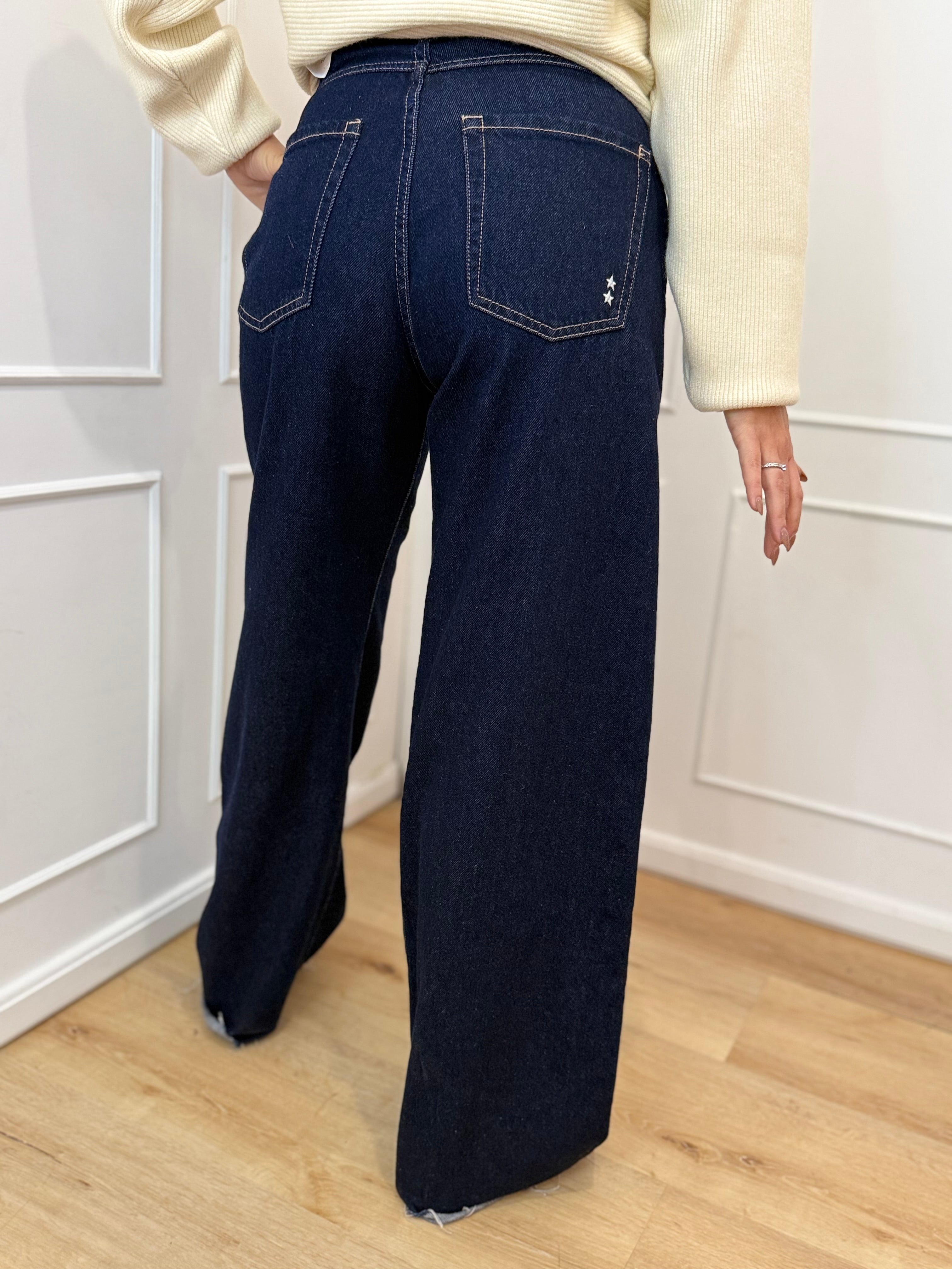 Jeans debby indigo raw icone denim