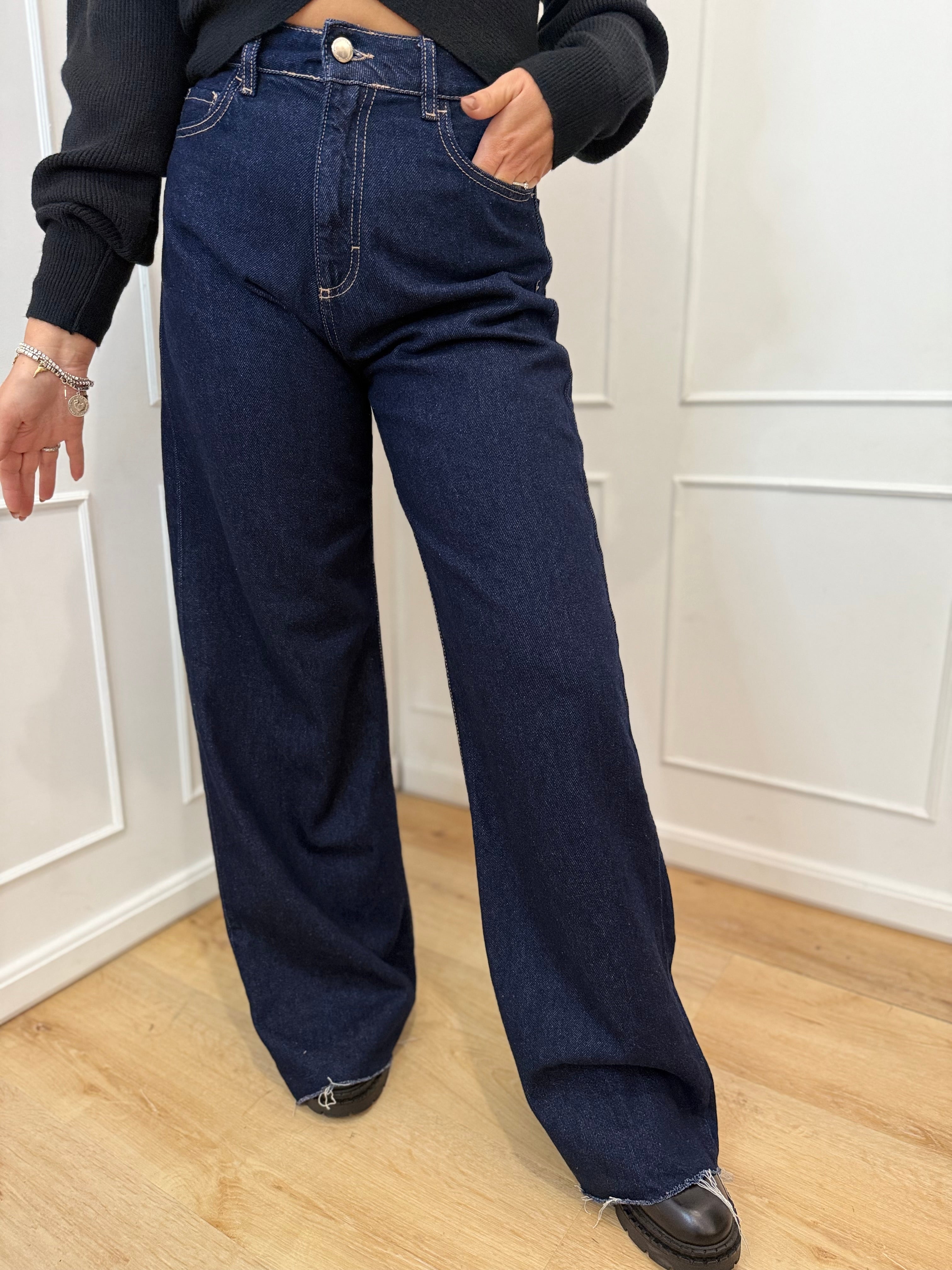 Jeans debby indigo raw icone denim