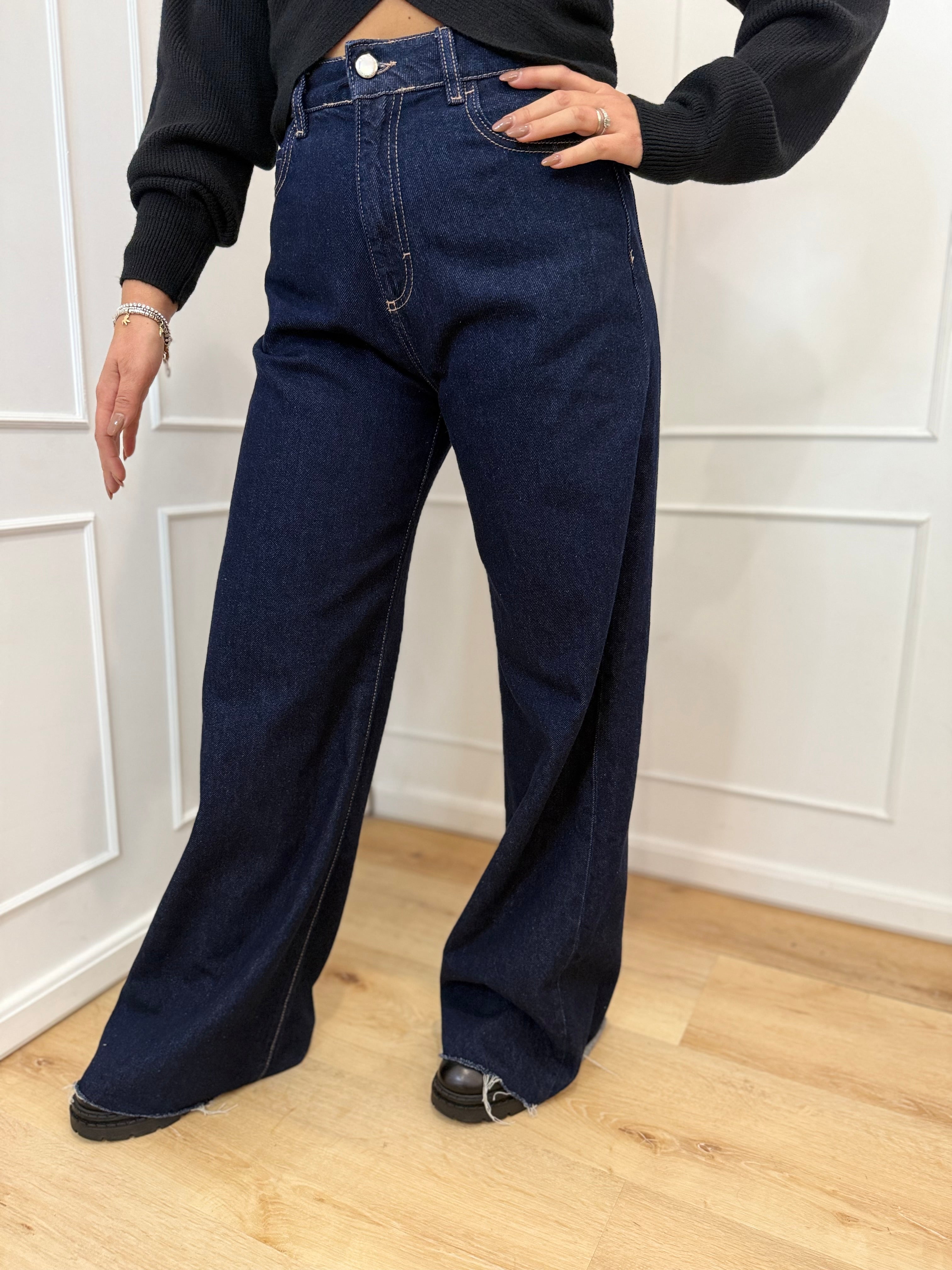 Jeans debby indigo raw icone denim