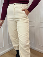 Pantalone barrel  velluto a coste kontatto