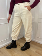 Pantalone barrel  velluto a coste kontatto