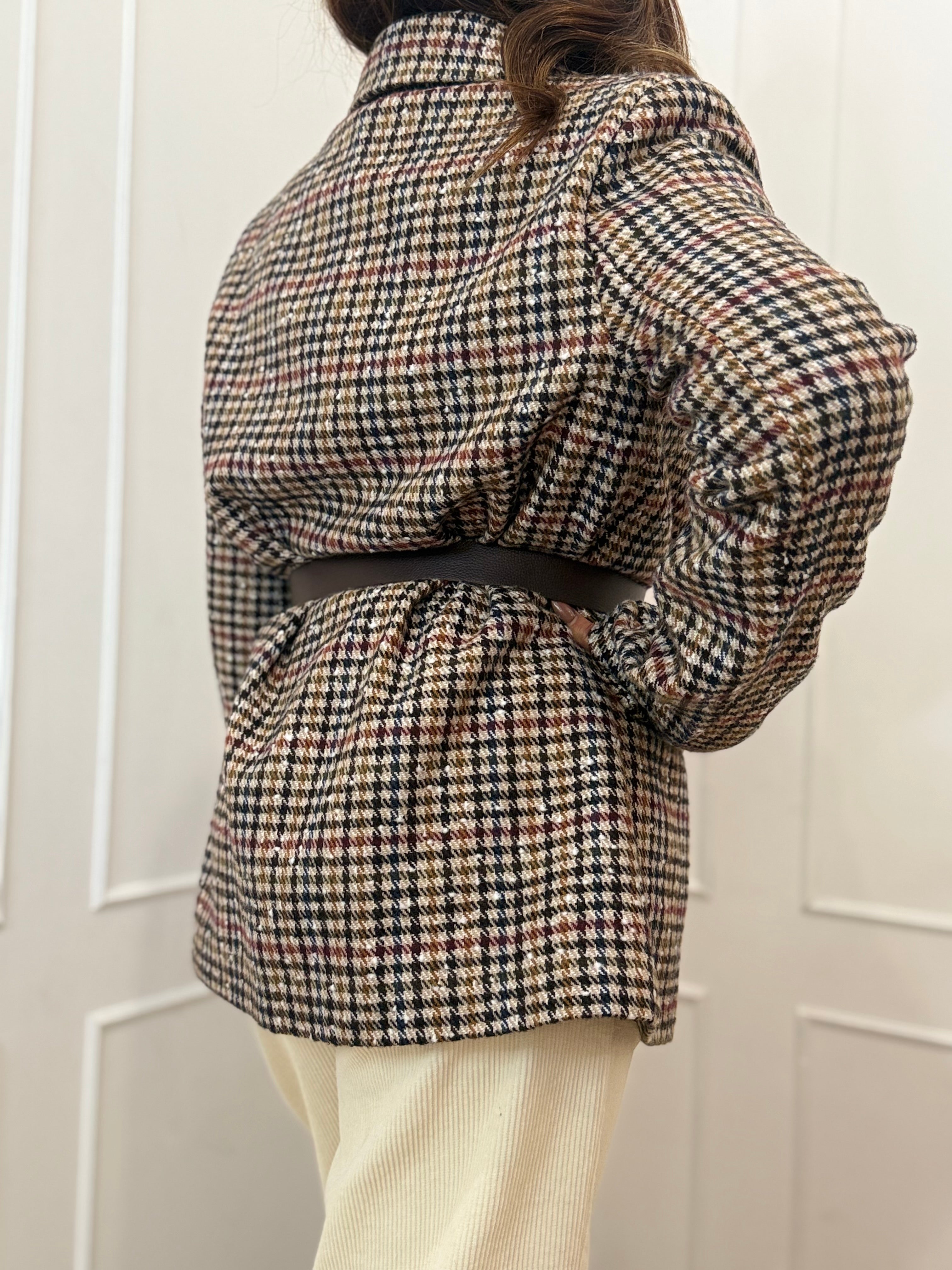 Giacca check Susy mix