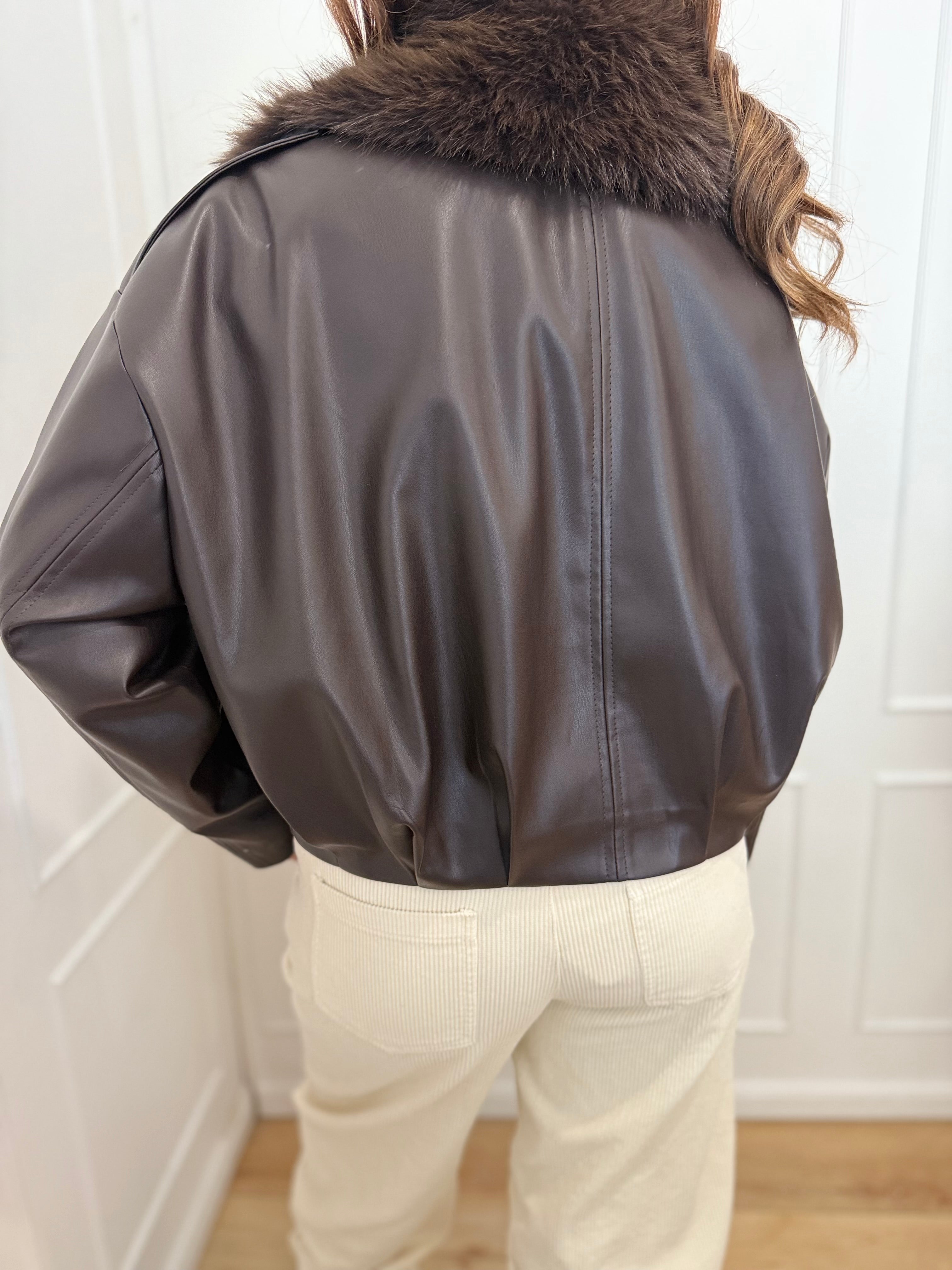 Giubbino ecopelle Susy Mix