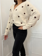 Cardigan cuori