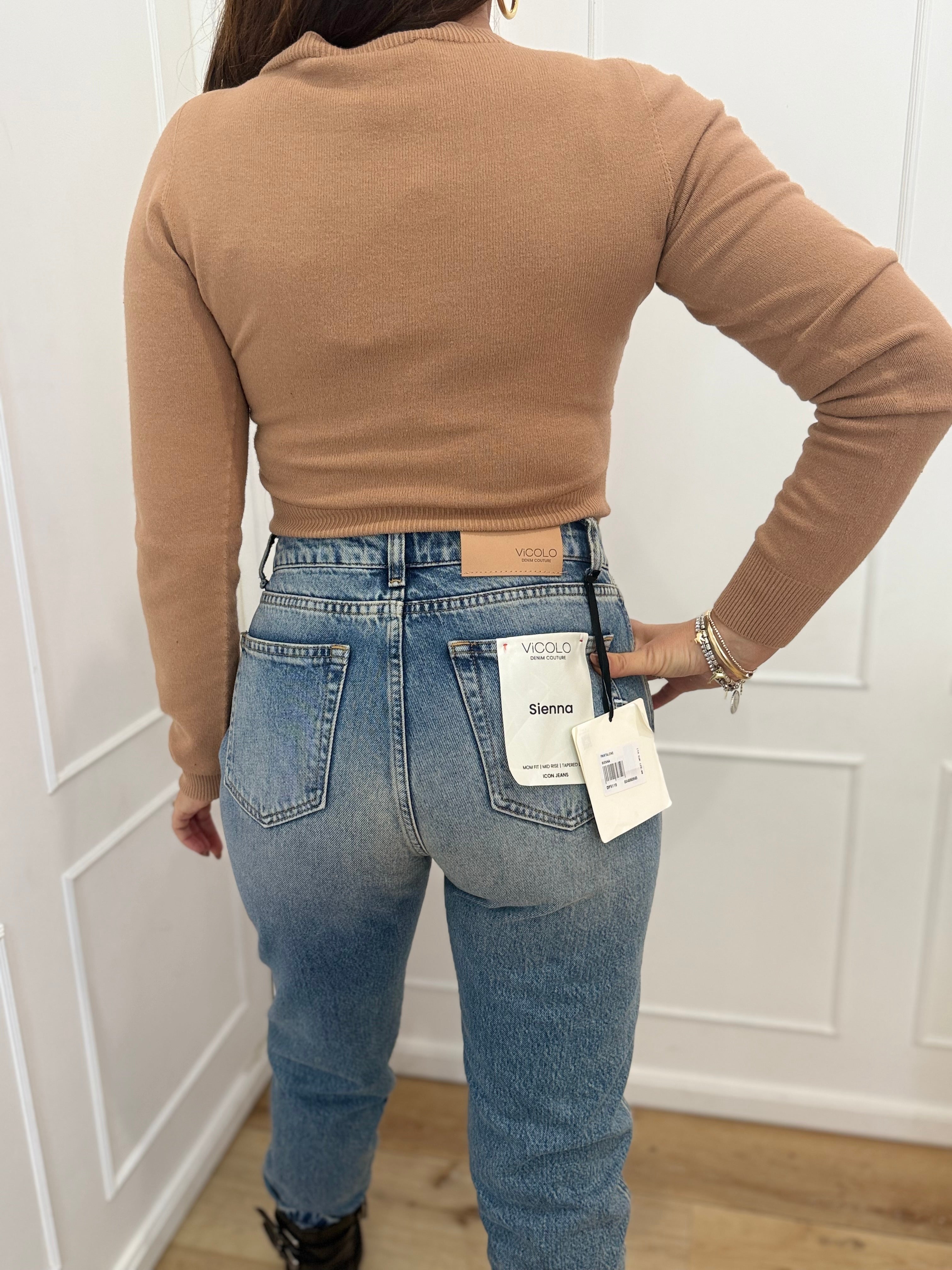 Girocollo corto kontatto