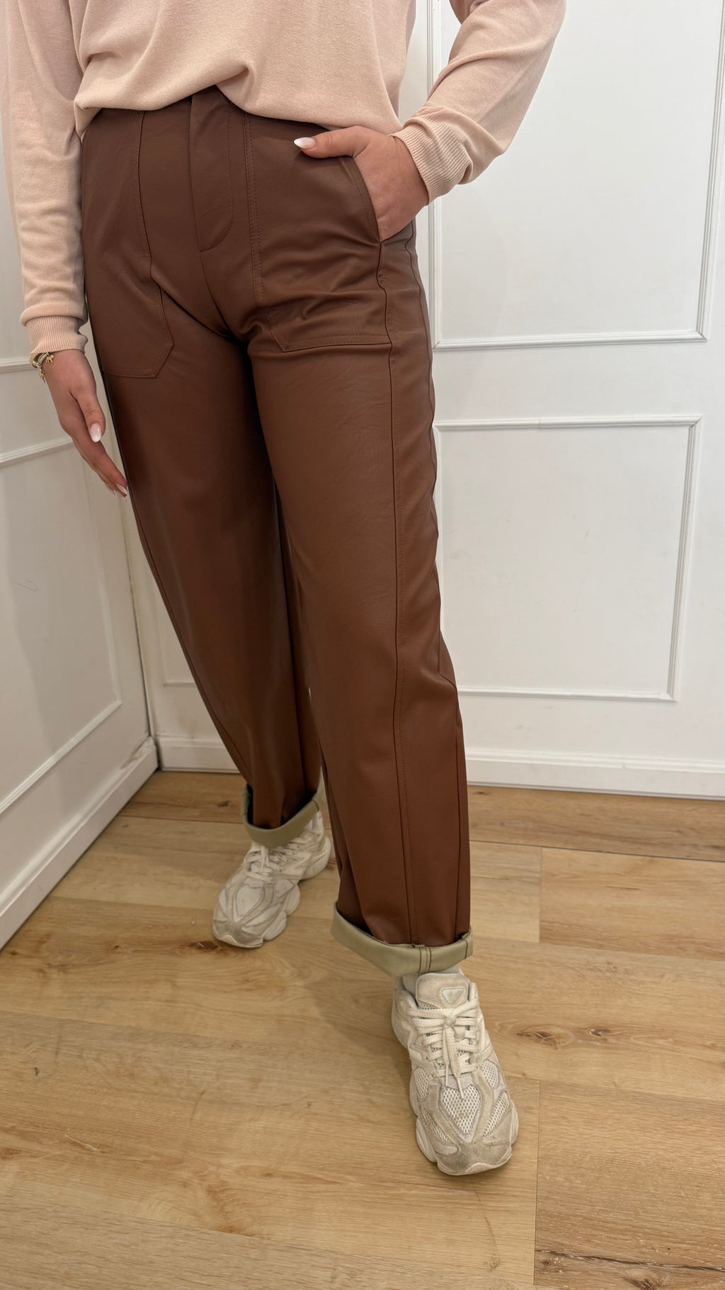 Pantalone ecopelle Susy Mix