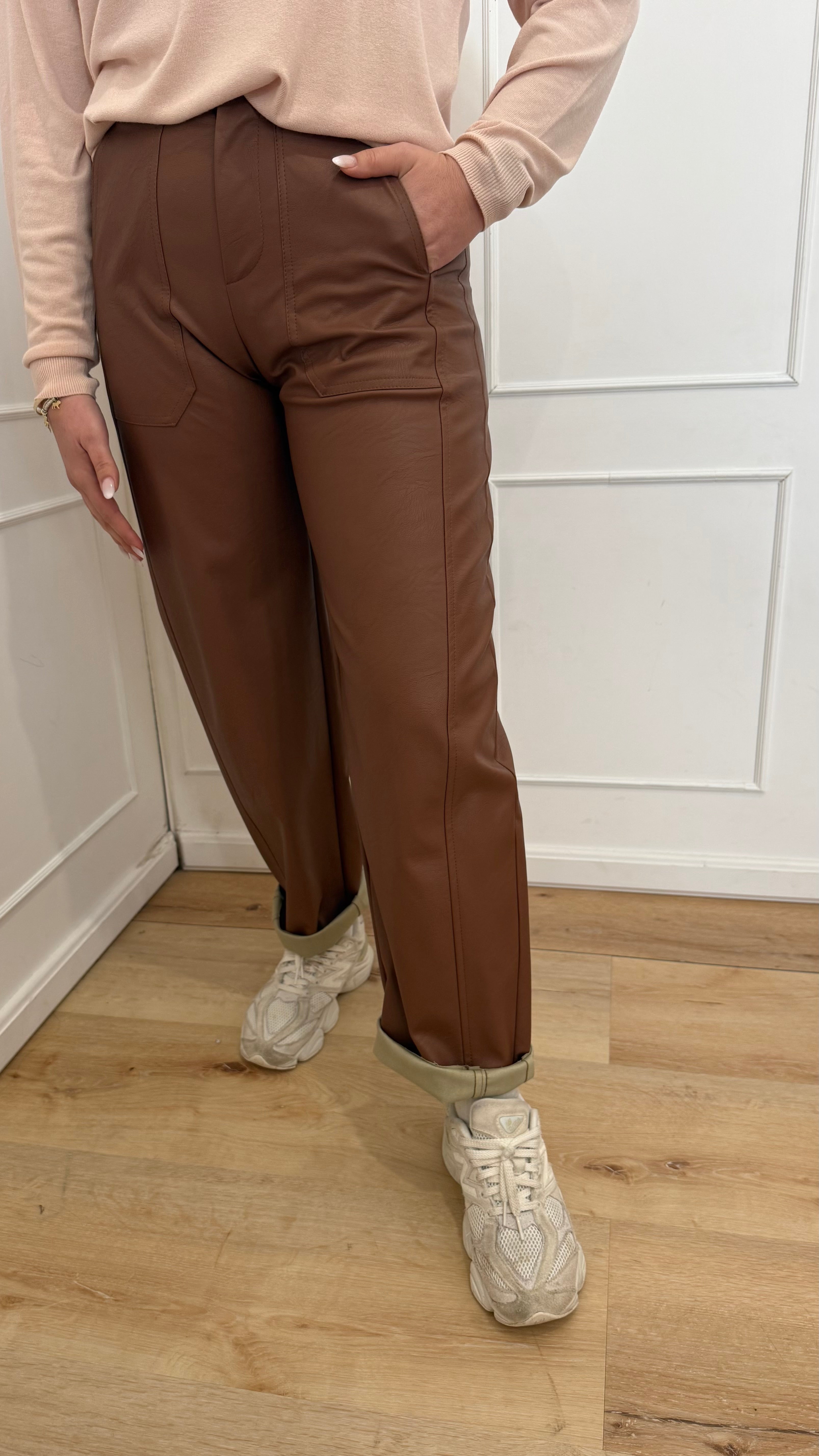 Pantalone ecopelle Susy Mix