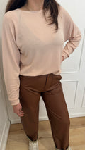Girocollo raglan rosa kontatto