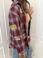 Camicia check con patch 2