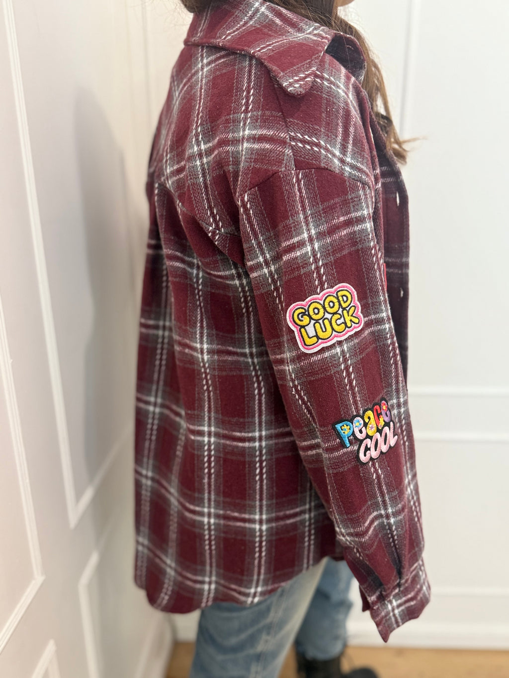 Camicia check con patch 2