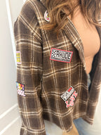 Camicia check con patch 1