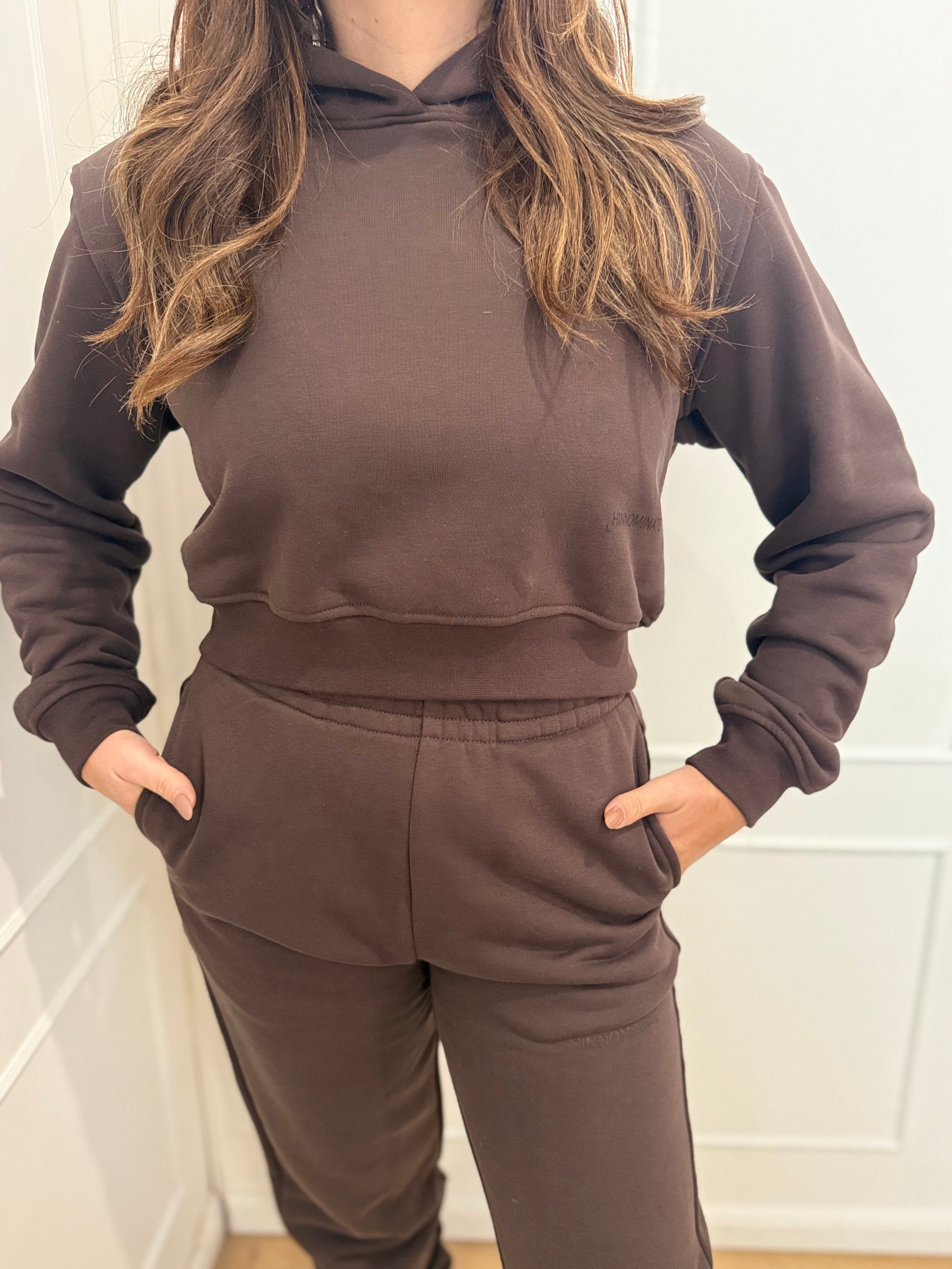 Felpa corta cappuccio basica Hinnominate