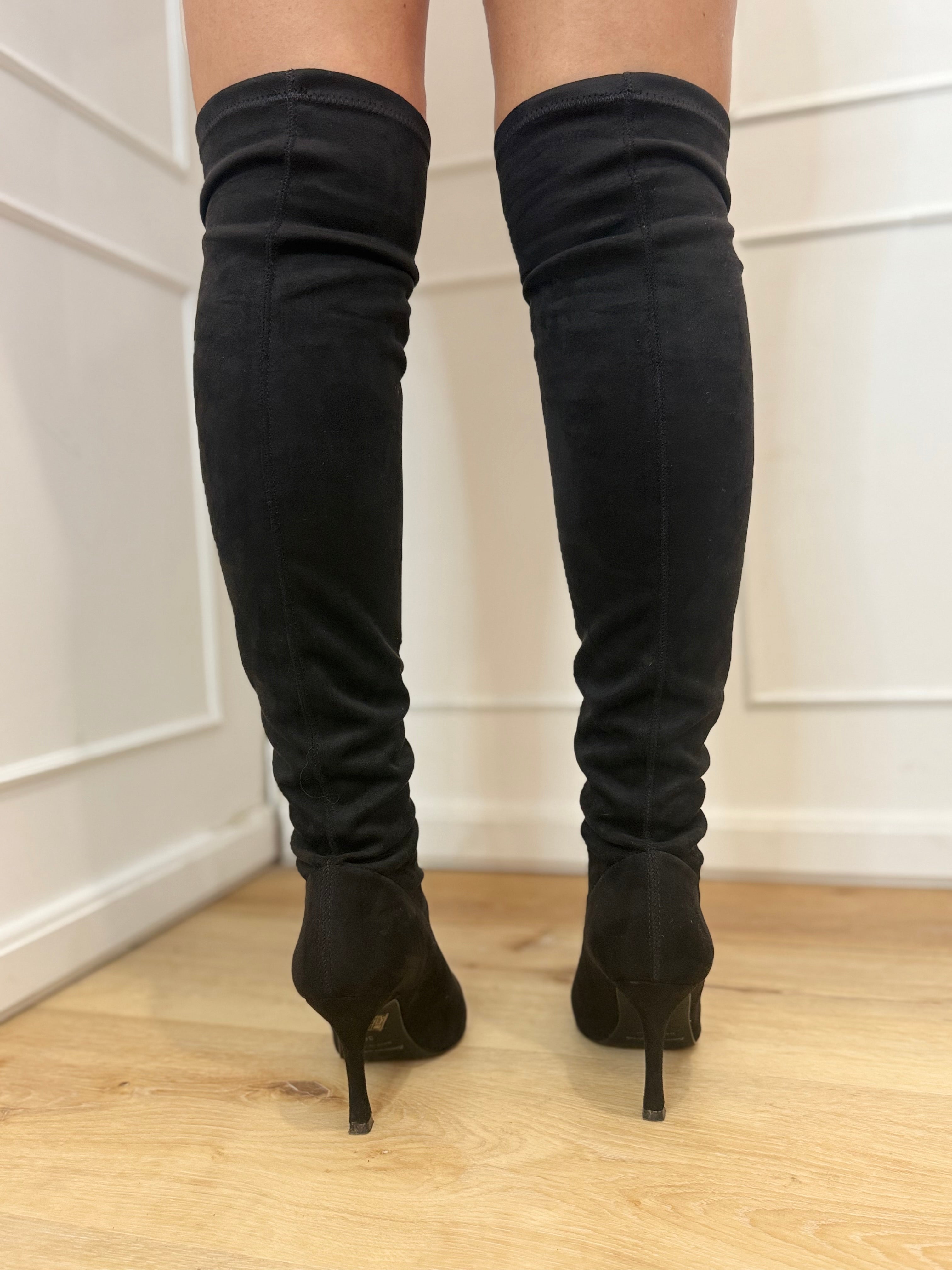 Stivale camoscio nero Divine Follie