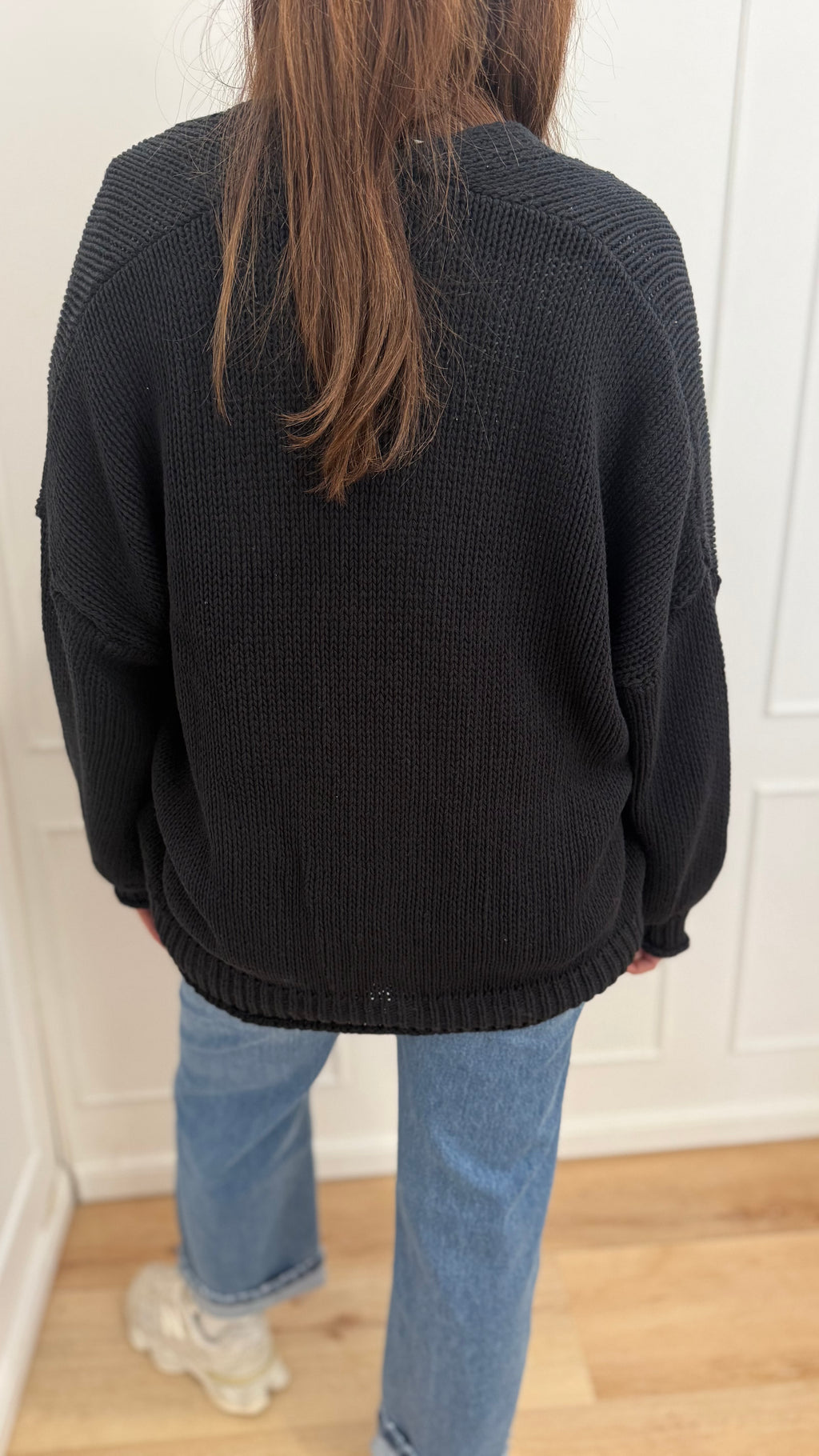 Cardigan 3 bottoni Vicolo nero