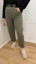 Pantalone verde militare cuoricino Susy Mix