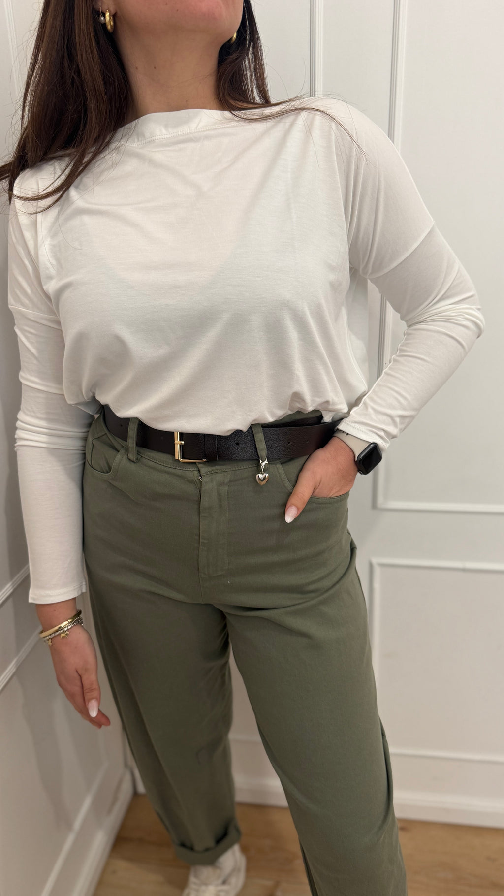 Blusa over bianca kontatto