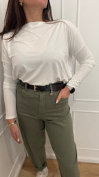 Blusa over bianca kontatto