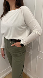 Blusa over bianca kontatto