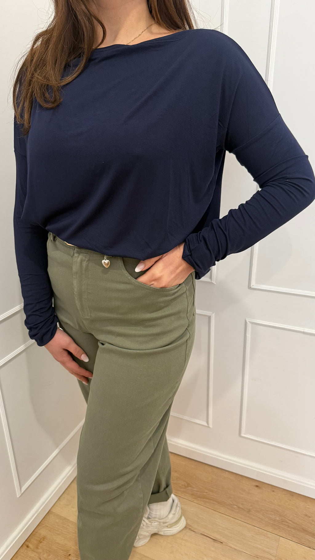 Blusa over blu kontatto