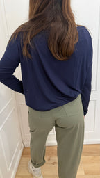 Blusa over blu kontatto