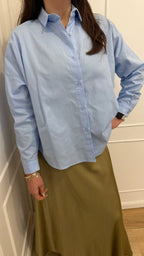 Camicia over pinces fondo Oxford kontatto