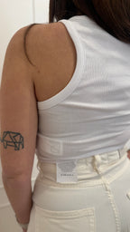 Crop top bianco Hinnominate