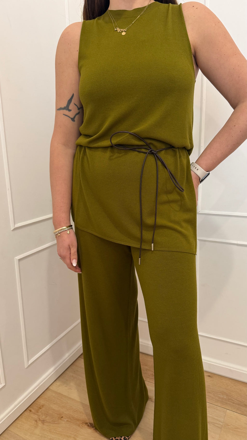 Gilet lungo spacchi olio kontatto