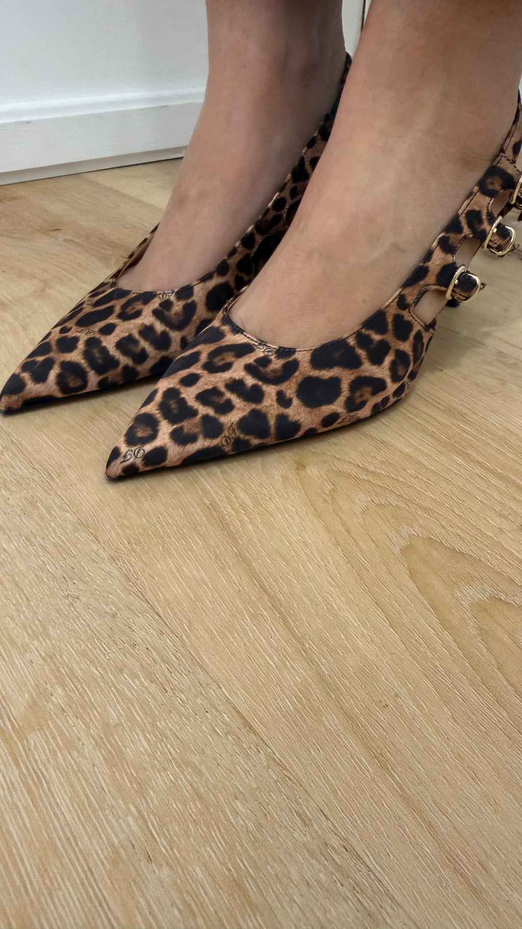 Slingback leopardata divine follie