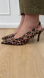Slingback leopardata divine follie