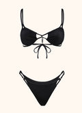 Bikini Donna Me fui Triangolo con Slip regolabile Nero